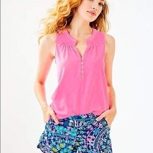 EUC Lilly Pulitzer Sleeveless Essie Top